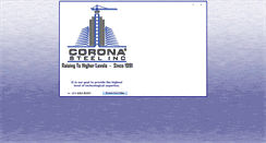 Desktop Screenshot of coronasteel.com